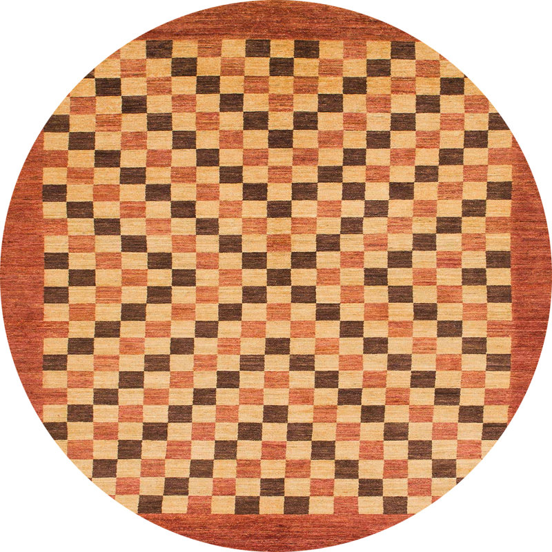 Abstract Indoor Rug, Round 7'