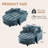 42-Inch Two-Seater Sofa With Recliner And Storage Otto, Suitable For Living Rooms And Bedrooms-1901298633