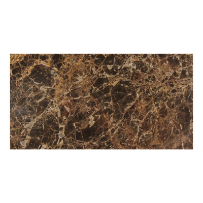 Dark Emperador 6" x 12" Marble Wall & Floor Tile
