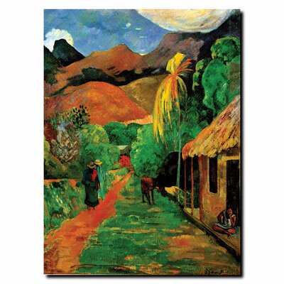 Rue de Tahiti"" by Paul Gauguin Painting Print on Wrapped Canvas -  Trademark Fine Art, M215-C1419GG
