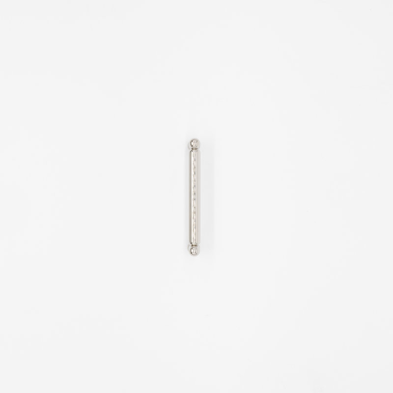 Knurled Bar / Handle Pull, 4", Polished Nickel