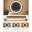 Coiffeuse de maquillage avec miroir lumineux, 2 tiroirs