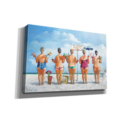 'No Alcohol Beyond This Point II' by Ronald West Canvas Wall Art