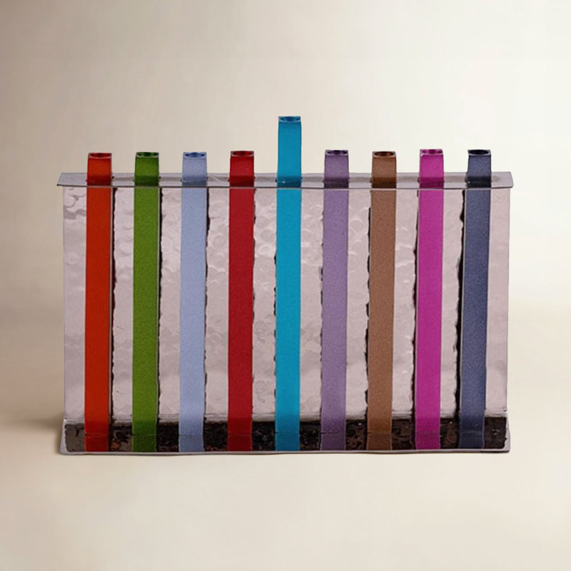 Menrorah de branches longues hanoukka, Multicolore