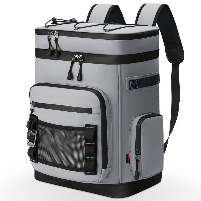 Canvas Picnic Backpack, Grey