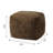 Memory Foam Ottoman Pouf Footrest - 15.8"(H) Thick Supportive Bean Bag Footstool With Washable Cover, 8.8Lb Full Filling, Sofa Accent, Dark Brown