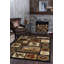 Tapis brun et beige de style Sud-Ouest-16344784
