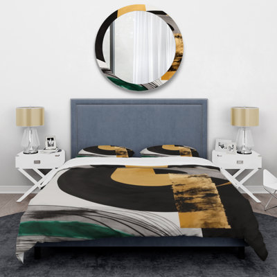 Ensemble de housse de couette Modern Modern Art Deco II - microfibre polyester