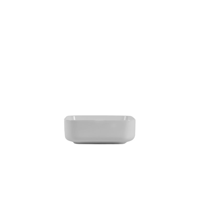 Lavabo de comptoir carré à finition blanche Veronica certifié CUPC