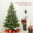 9Ft Artificial Christmas Tree, Sparse Realistic Cedar Tree With 4306 Tips, Easy Assembly, Hinged Xmas Tree For Home Office Holiday, Green