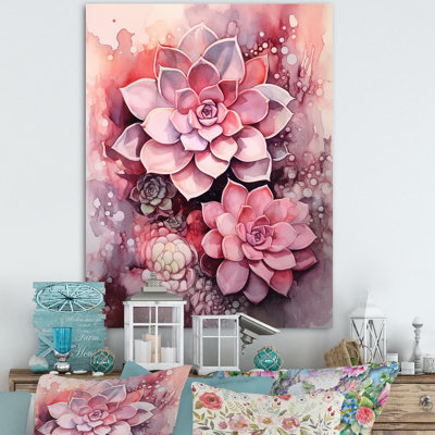 Rose, crème, résistance des plantes grasses