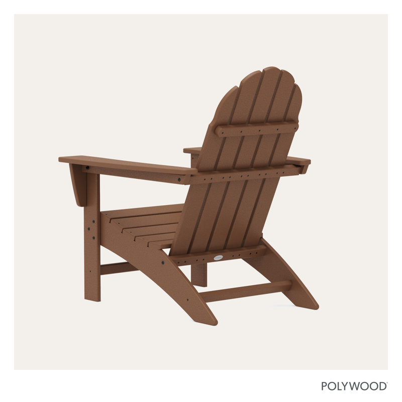 POLYWOOD Vineyard Adirondack Chair, Teak