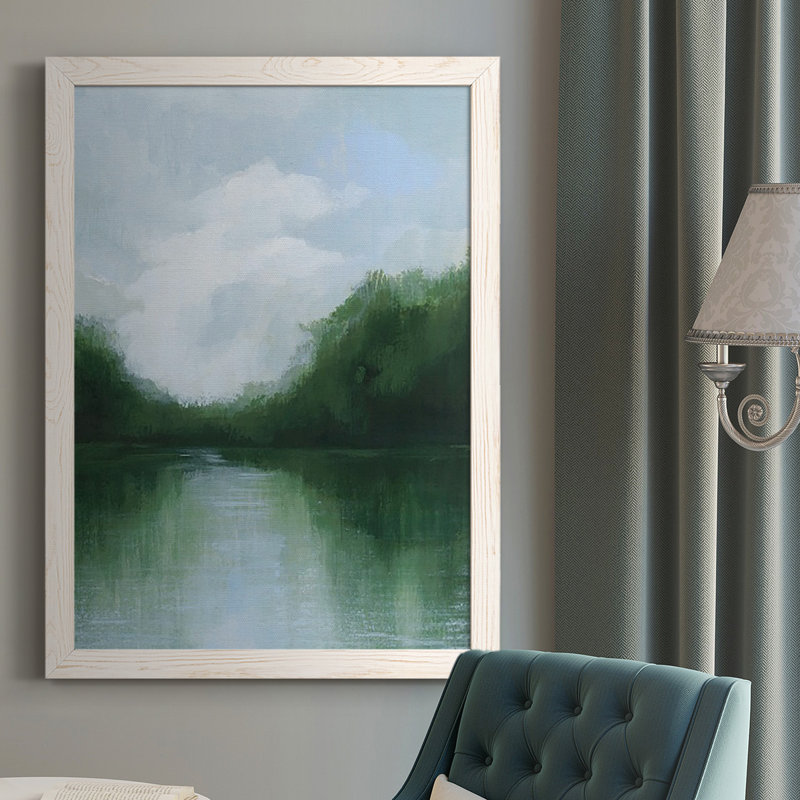 Barbur Mossy Reflections II, Blanc, H 37,5 po x l 27,5 po x P 1 po