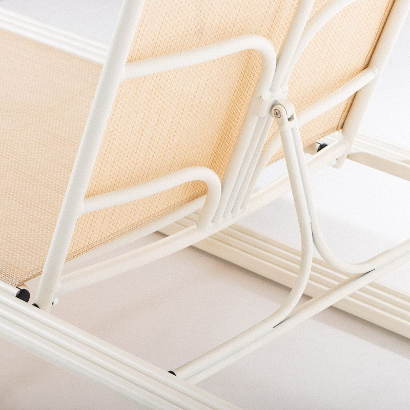 Contini Outdoor Chaise Lounge, Antique White