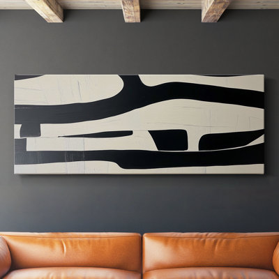 Toile tendue avec châssis abstrait # 7 LXVI-Abstract
