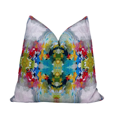 Kaleidoscope Print Throw Pillow Cover