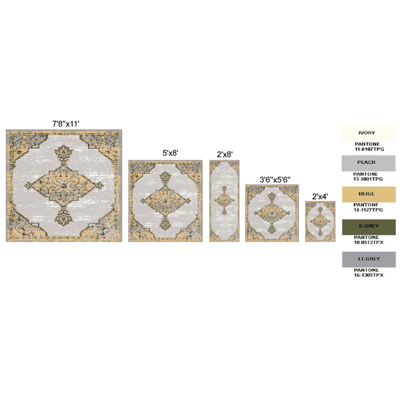 Oriental Indoor Rug, Runner 2' x 8'