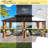 Heavy-Duty Aluminum Gazebo with Galvanized Steel Double Roof, Hardtop Outdoor Canopy with Curtain & Mosquito Netting for Patio Deck & Hot Tub-128722857
