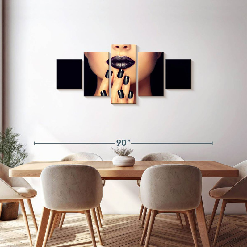 Black Lips And Nails, 30" H x 68" W