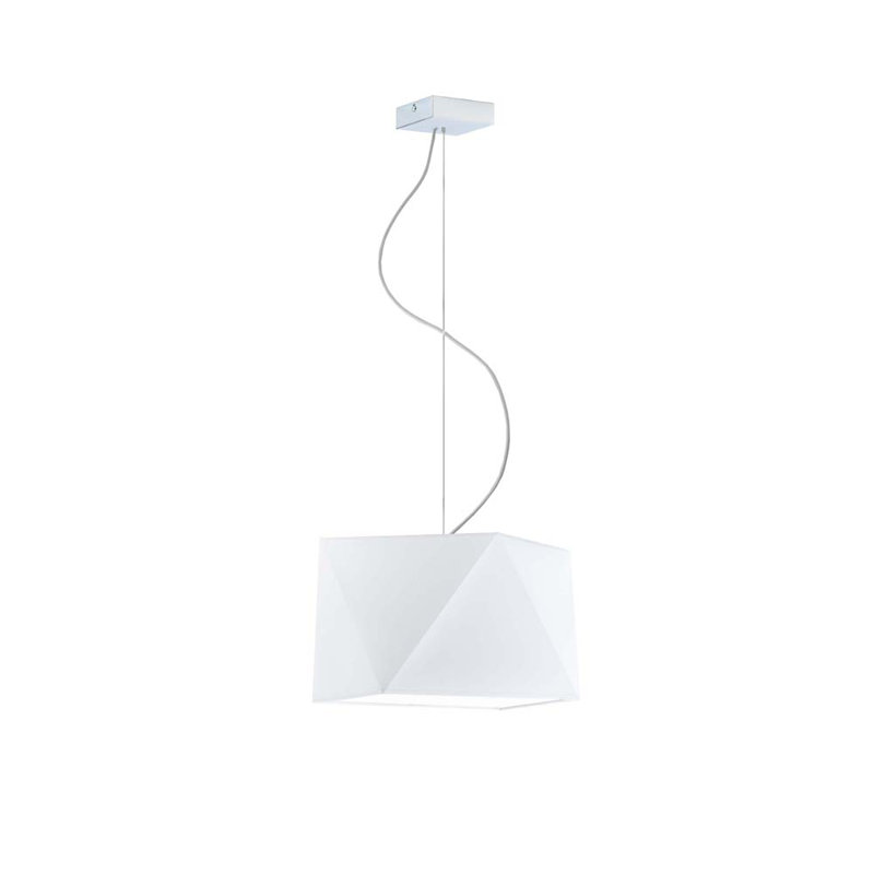 Deneice 1 - Light Single Pendant, Chrome, White
