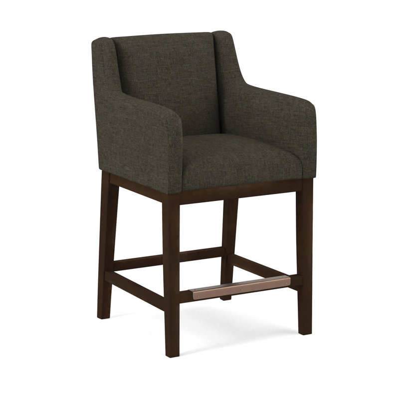 Upholstered Stool, Applause Archway Grey, Nutmeg