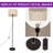57" Traditional Floor Lamp With Drum Shade (Bulb Include)