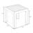 Letendre UV-Rated Patio Table Outdoor or Indoor Metal Side Table-74251016
