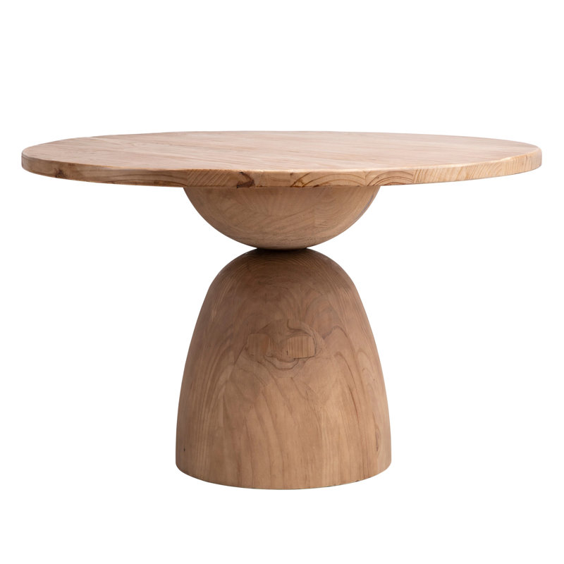 Table de salle à manger Saria, Naturel, H 30 po x L 48 po x l 48 po