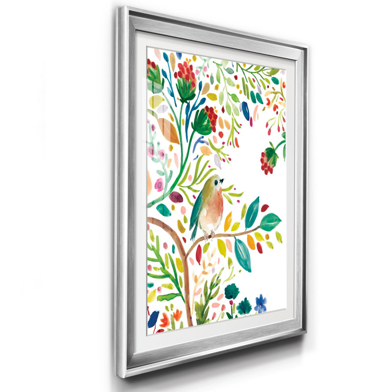 Morning Song I - Cadre photo, reproduction d'art sur papier, H 26,5 po x l 36,5 po x P 1,5 po, Argent