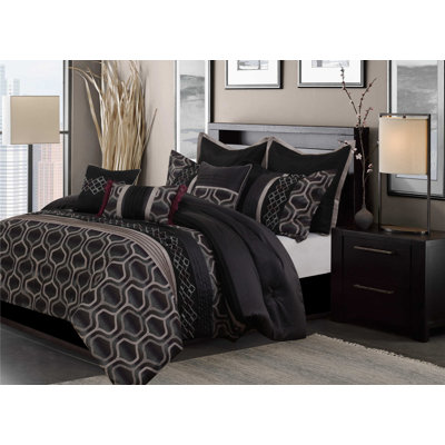 Safdie Luxury Home Geometric Shapes Comforter