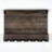 Wall Mounted Wooden Wine Rack Shelf – Wenge Finish, Hanging Glass & Bottle Storage For 6 Bottles - Wenge-1532313774