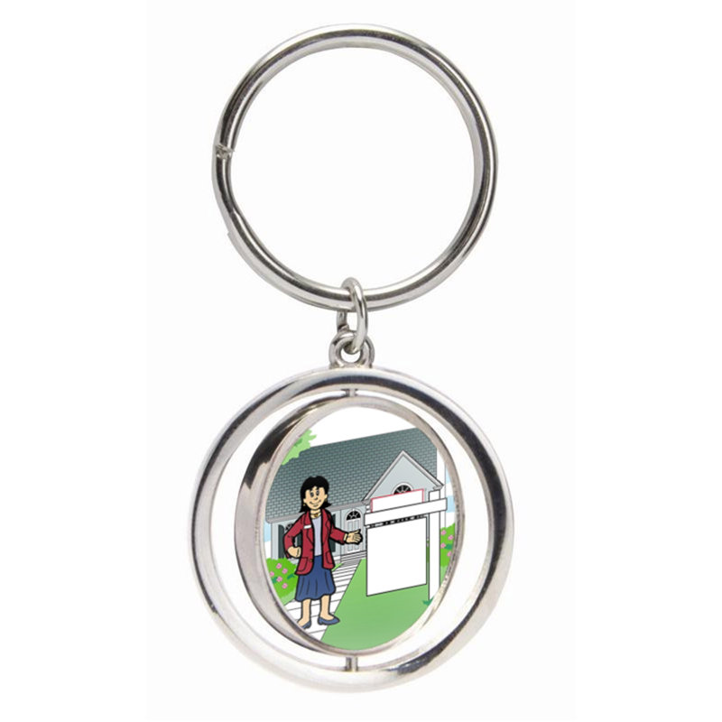 Porte-clés personnalisé personnalisable Real Estate, Oui