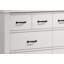 Commode blanche 6 tiroirs Cassini