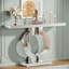 Console à miroir moderne 43 "avec base en forme de O