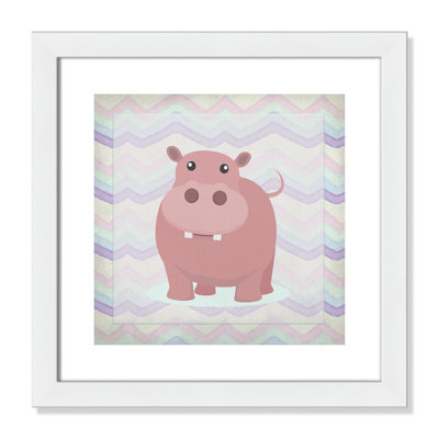 Pink Hippo Time' Wall Decal