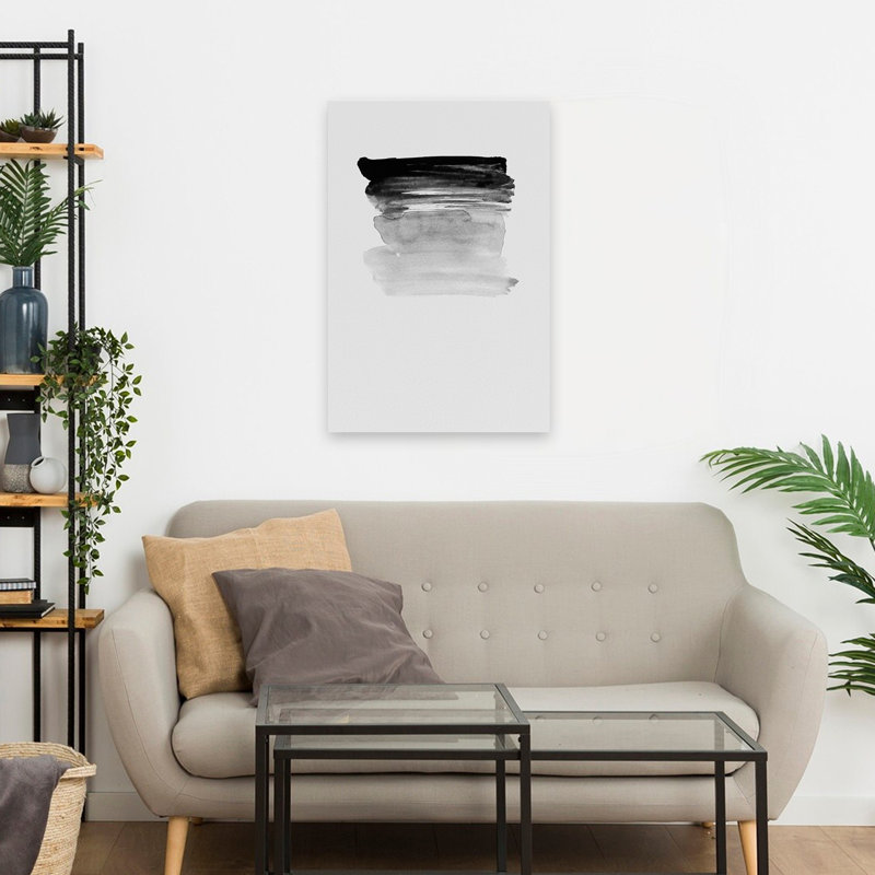 Gris I - Art abstrait, H 24 po x l 16 po