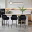 Bar Stools Velvet Fabric With Backrest And Armrests, Auitable For Kitchen, Home, Bar, Counter-80991476-72765166
