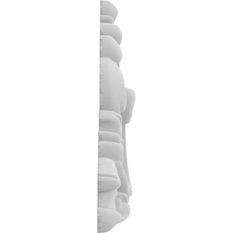 Rosette Edgerton, H 3 po x l 6 po x P 0,5 po