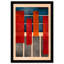 «Geometric Red and Blue» par Joss & Main - reproduction de cadre photo-68916484-68916483