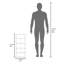 Wall - Mounted White Bathroom Medicine Cabinet With Mirror Door And Open Storage, 11.75 Inches Wide , 10 15