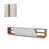 White/Teak selected