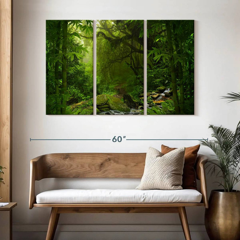 Alvord Lush Jungle Bamboo, 32" H x 50" W