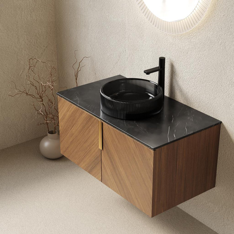 Meuble-lavabo mural 36 po avec lavabo et portes doubles 36 po, 36"