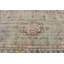 Tapis turc rétro beige et bleu à motif floral antique pour une décoration intérieure élégante