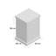 Chunky 39cm W Solid Wood Bedside Table