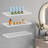 Acrylic Floating Wall Shelves Set of 3, Clear Modern Wall-Mounted Storage Shelves
