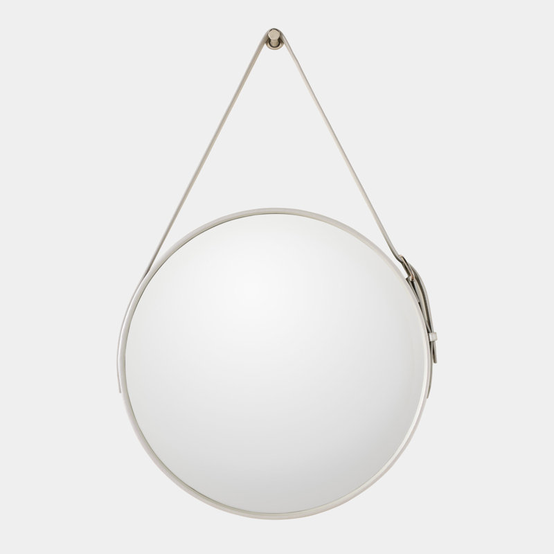 Saddle Round Beveled Mirror