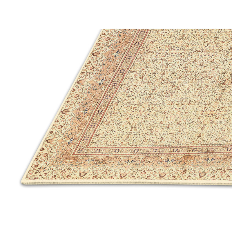 Tapis oriental en laine brun / beige, Rectangle 7 pi x 9 pi