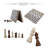 Americas Toys Project Solid Wood Chess-61483765