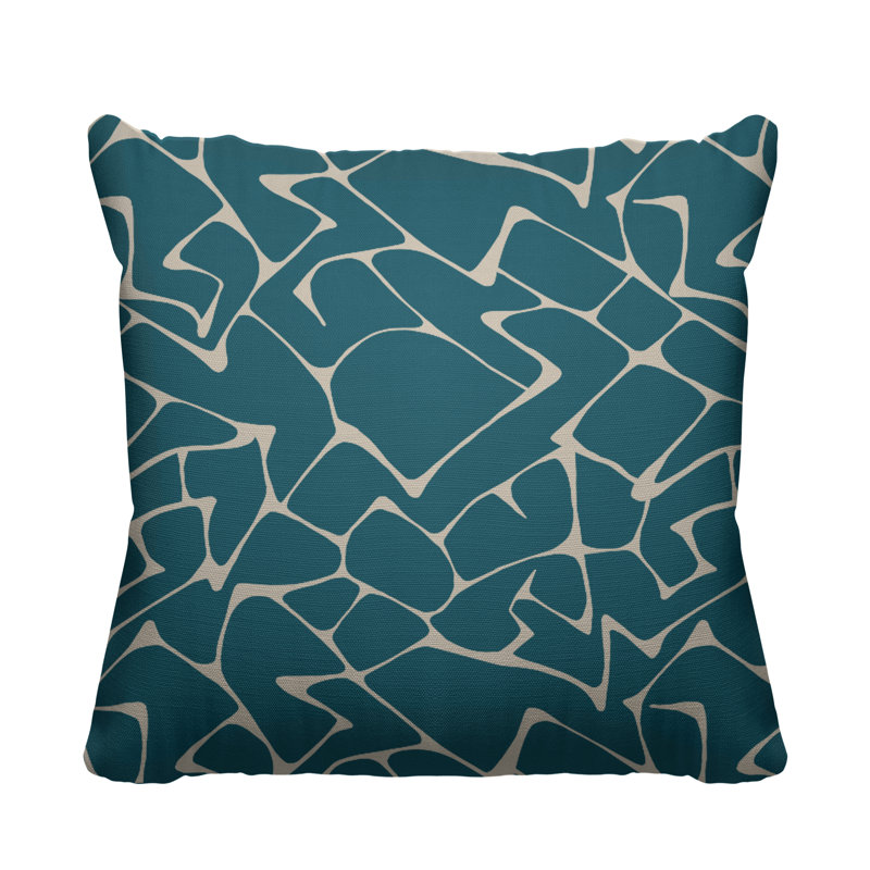Housse de coussin d'extérieur Huxley, L 17 po x H 17 po, Turquoise